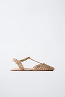 CHAUSSURES OUVERTES À L'ARRIÈRE TRESSÉES