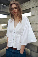 CHEMISE À ENTRE-DEUX