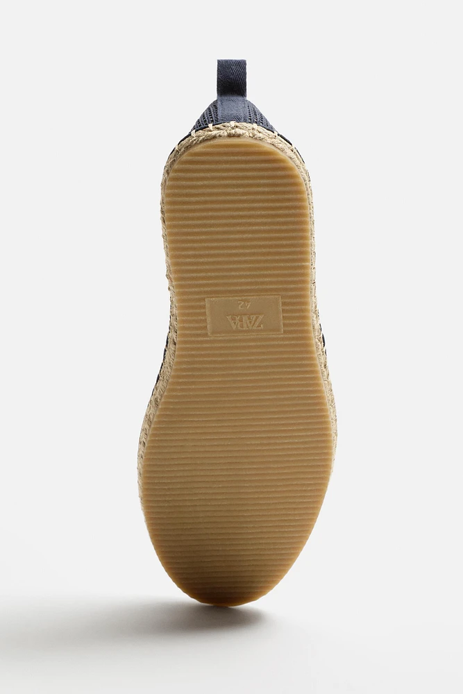 ESPADRILLE EN TISSU MAILLE