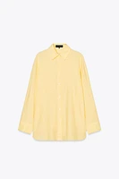 OVERSIZED LINEN BLEND SHIRT