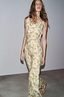 ZW COLLECTION PRINTED SATIN DRESS