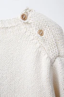 CAR AND ANIMAL PRINT KNIT SWEATER