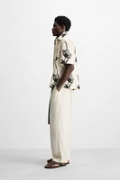 CONTRAST EMBROIDERY SHIRT