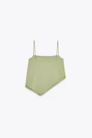 ASYMMETRIC CREPE TOP