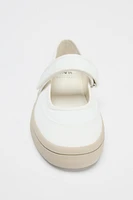 FABRIC STRAP BALLET FLATS