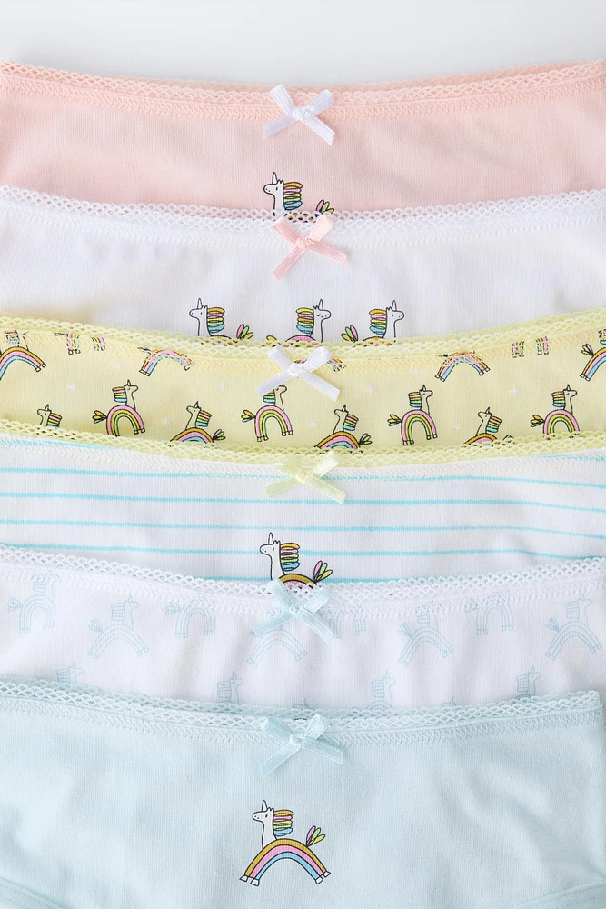 2-6 ANS/ LOT DE SIX CULOTTES LICORNES