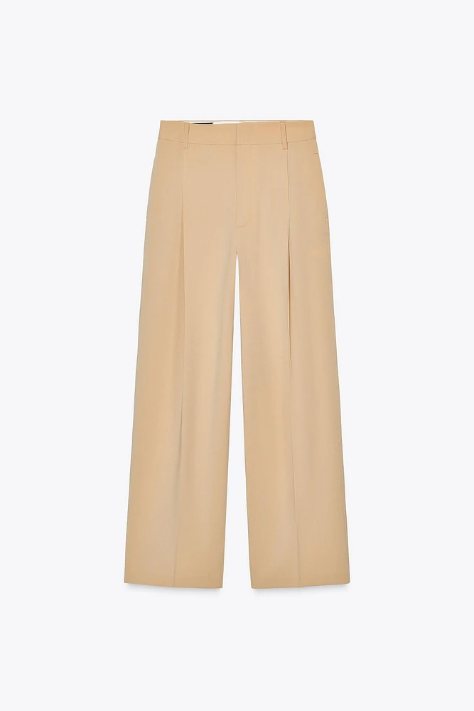 PANTALON À PLIS