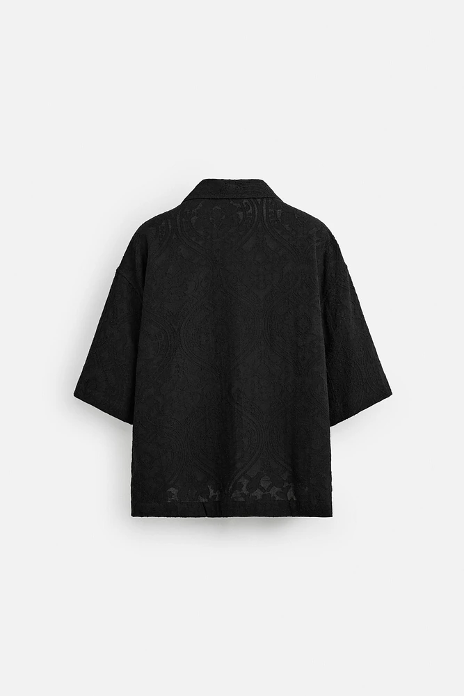 RELAXED FIT JACQUARD SHIRT