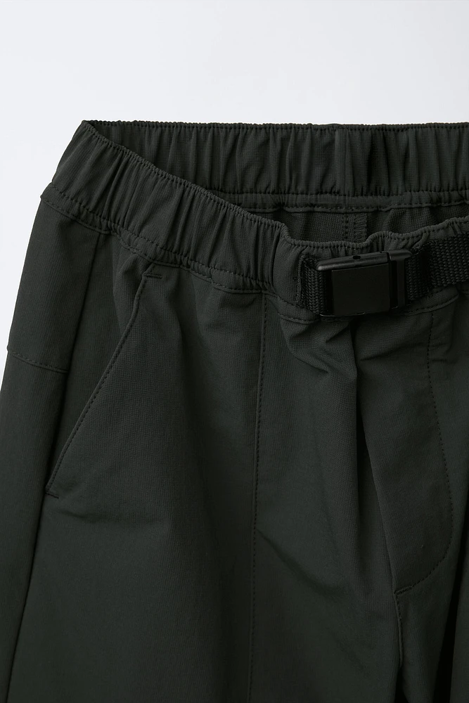 TECHNICAL WIDE LEG CARGO PANTS