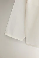 CHILDREN’S SOLID COTTON LONG BLOUSE