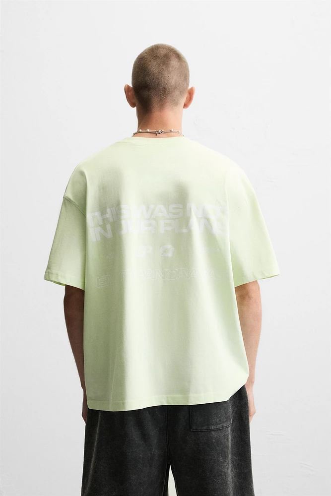 T-SHIRT À INSCRIPTIONS IMPRIMÉES