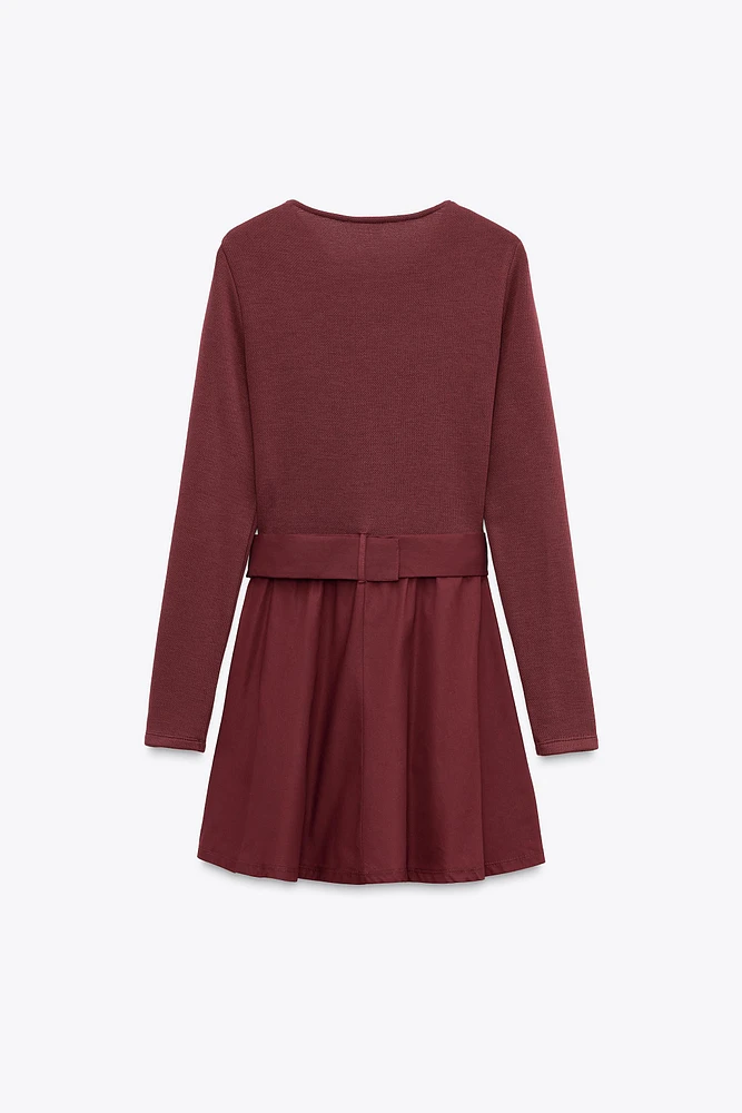 ROBE BIMATIÈRE AVEC CEINTURE