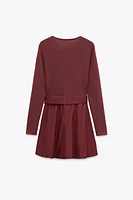 ROBE BIMATIÈRE AVEC CEINTURE