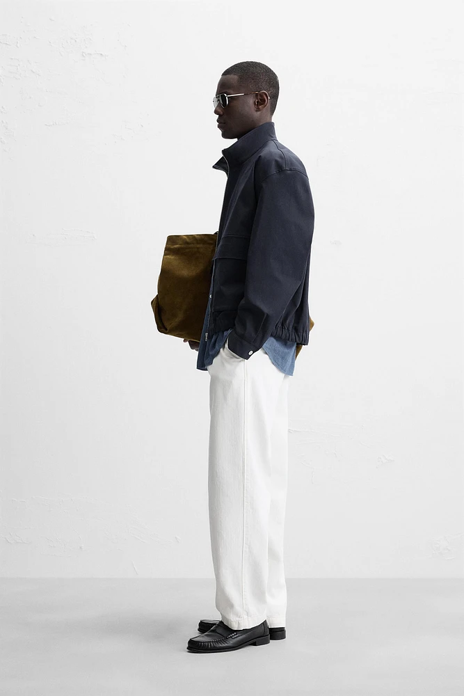 VESTE REGULAR FIT EN MÉLANGE DE COTON