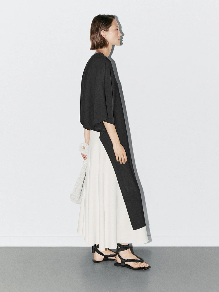Blouse style cape coupe asymétrique - STUDIO