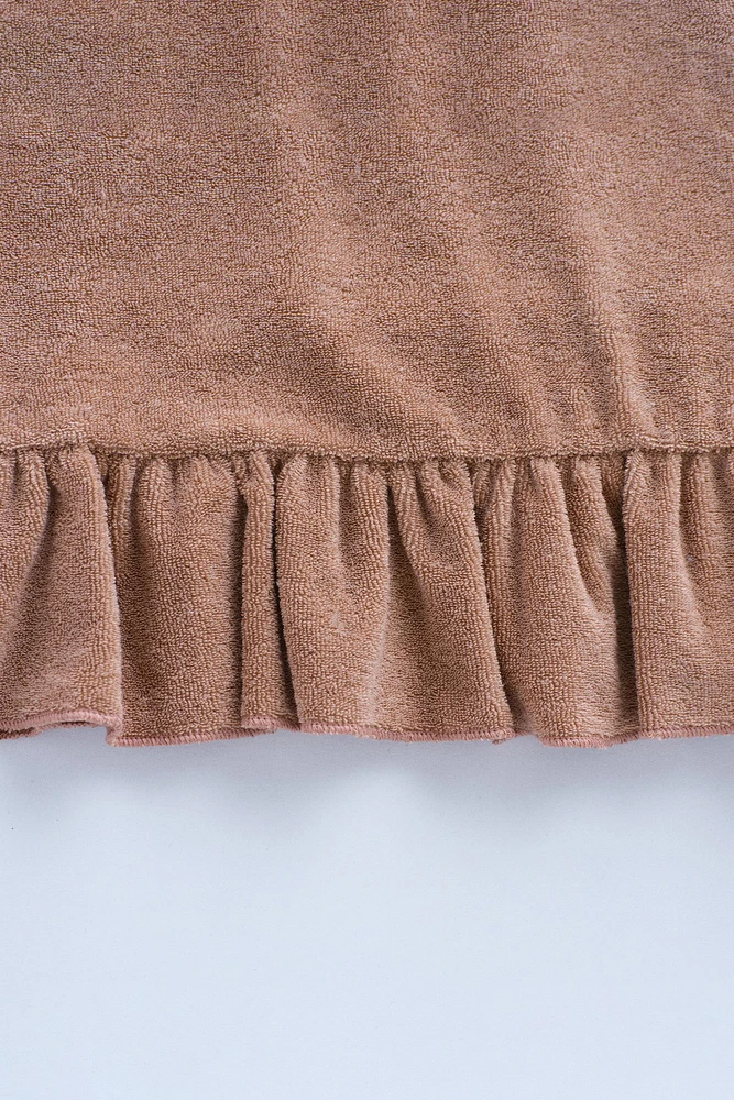 ZARA TIMELESS - T-SHIRT ÉPONGE À VOLANTS