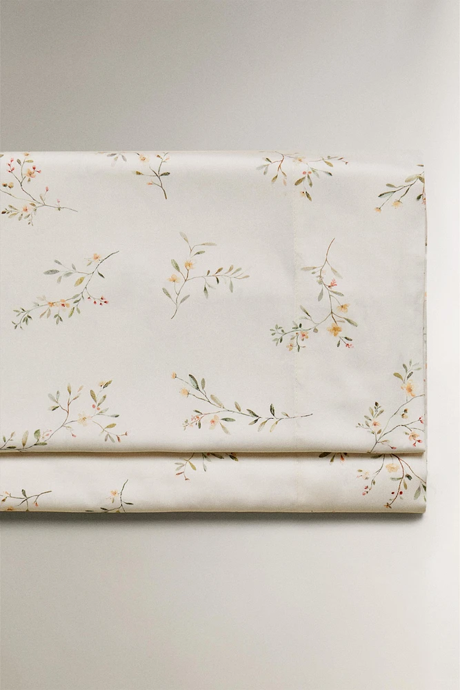 FLORAL PRINT FLAT SHEET