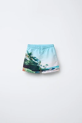 6-14 YEARS/ PHOTOGRAPHIC SWIM SHORTS