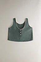 CHILDREN'S PLAIN COTTON BLOUSE