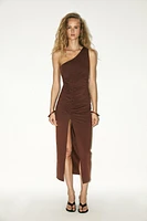 ASYMMETRIC POLYAMIDE DRESS