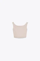 DRAPED CROP TOP