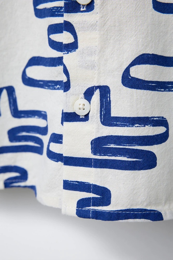 CHEMISE À IMPRIMÉ GÉOMÉTRIQUE