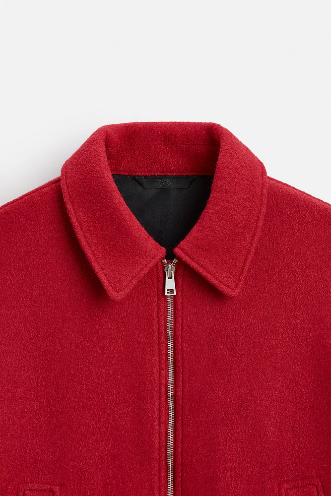 BOUCLÉ WOOL BLEND JACKET