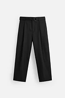 PLEATED PANTS WITH BELT