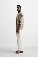 PANTALON COUPE DÉCONTRACTÉE À PLIS