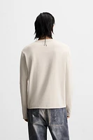 T-SHIRT WITH MESH TRIM