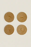 SET OF PAPER COASTERS (SET OF 4)