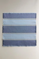 SET OF STRIPED DYED THREAD NAPKINS (SET OF 2)