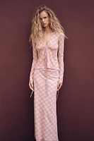 JUPE EN TULLE IMPRIMÉE