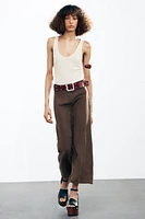STUDDED LEATHER BELT