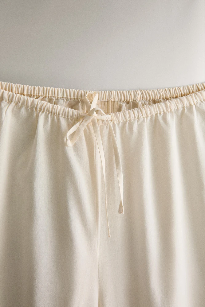 COTTON LACE PANTS