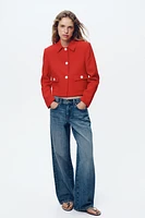 BLAZER WITH SHOULDER PADS