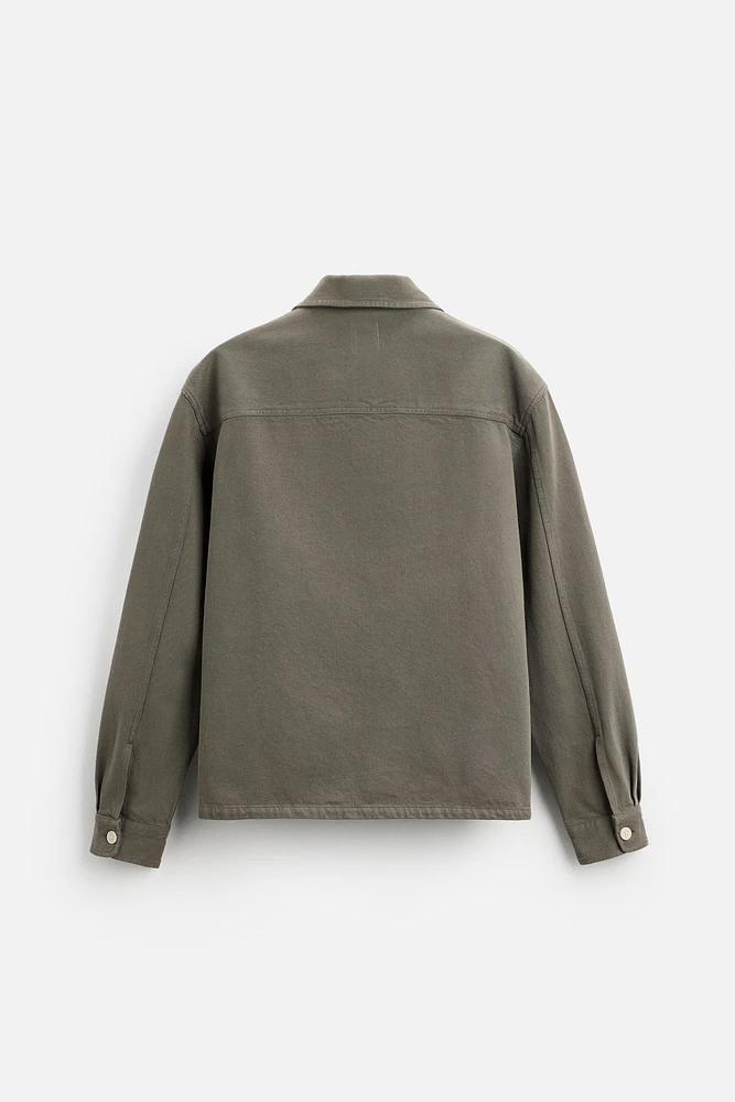 BOXY FIT DENIM OVERSHIRT