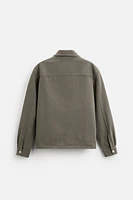 BOXY FIT DENIM OVERSHIRT