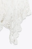 LACE RUFFLE TOP