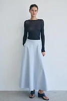 FLARED BUTTON SKIRT ZARA WOMAN COLLECTION