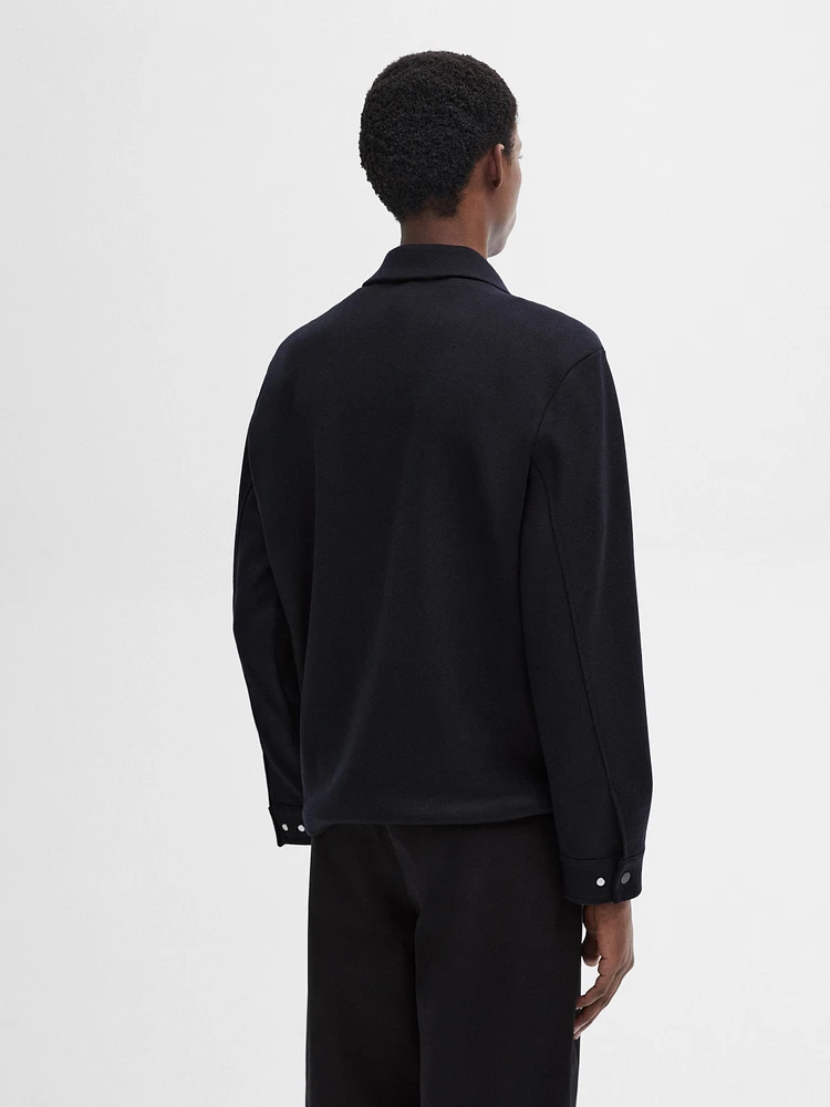 Jacket with adjustable hem detail