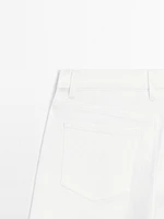 Flared high-waist jeans