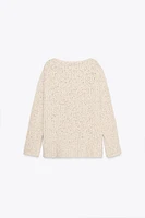 COMBINATION KNIT SWEATER