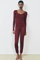 LEGGING POINTELLE TRICOT