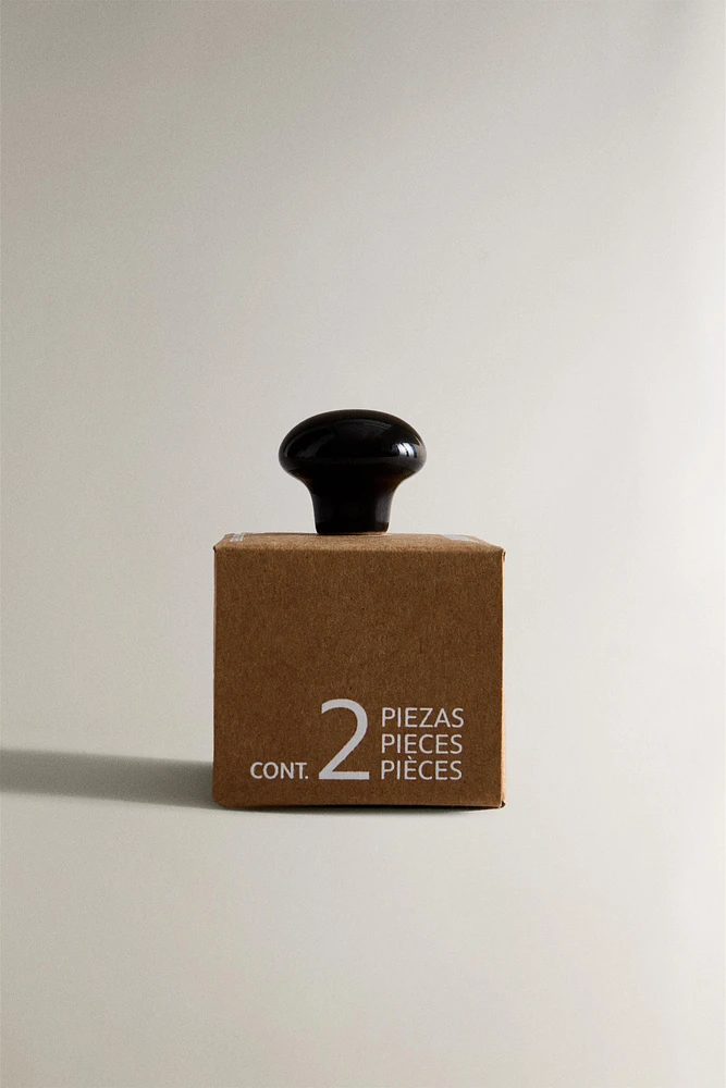 SHINY CERAMIC DOOR KNOB (PACK OF 2)