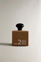 SHINY CERAMIC DOOR KNOB (PACK OF 2)