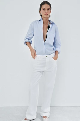 STRIPED OVERSIZE SHIRT ZW COLLECTION