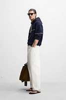 CONTRAST RELAXED FIT SWEATSHIRT