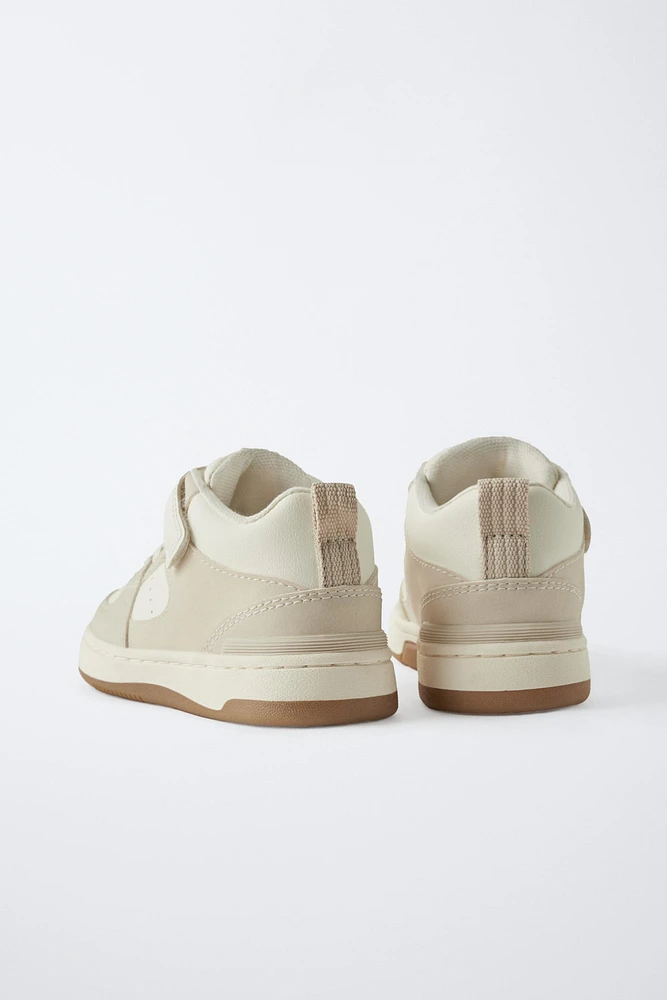 STRAP HIGH-TOP SNEAKERS