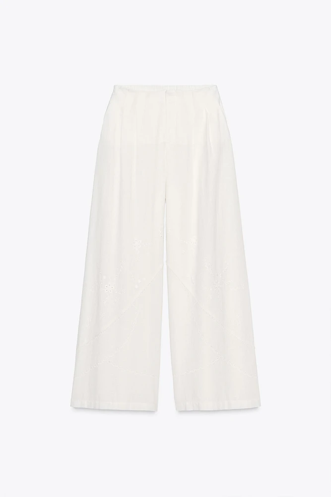 EMBROIDERED PANTS